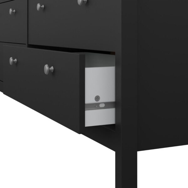 Madrid Double Dresser 4+4 Drawers in Matt Black - Image 9