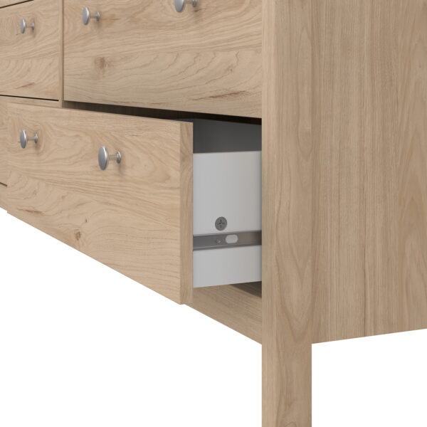 Madrid Double Dresser 4+4 Drawers in Jackson Hickory Oak - Image 9