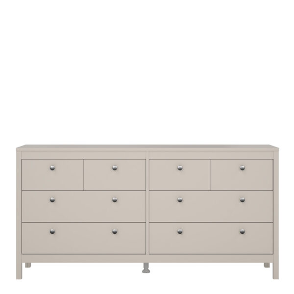 Madrid Double Dresser 4+4 Drawers in Cashmere - Image 2