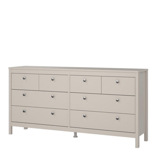 Madrid Double Dresser 4+4 Drawers in Cashmere - Image 3