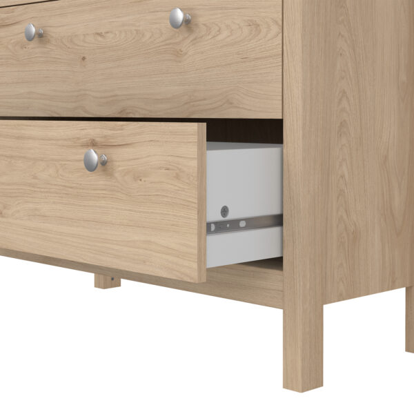 Madrid China Cabinet 2 Doors with Glass + 3 Drawers in Jackson Hickory Oak - Image 10