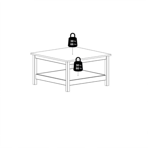 Madrid Coffee Table in White - Image 10
