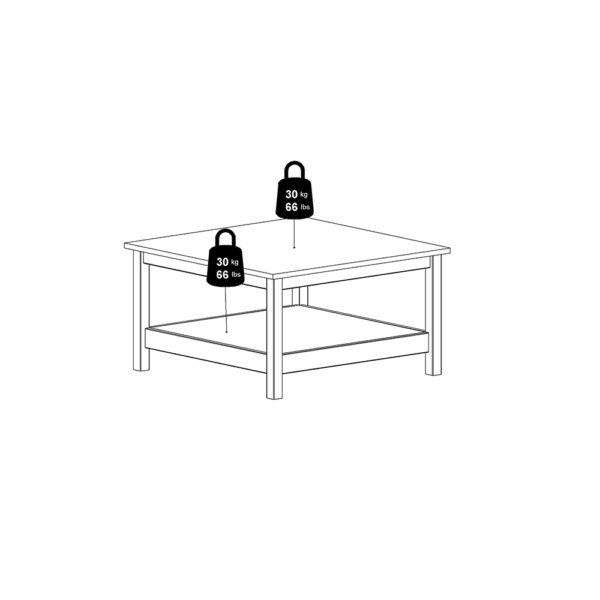 Madrid Coffee Table in Matt Black - Image 10