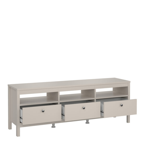 Madrid TV Unit 3 Drawers in Cashmere - Image 5