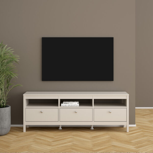 Madrid TV Unit 3 Drawers in Cashmere - Image 6
