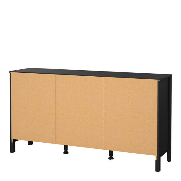 Madrid Sideboard 2 Doors 3 Drawers in Matt Black - Image 4