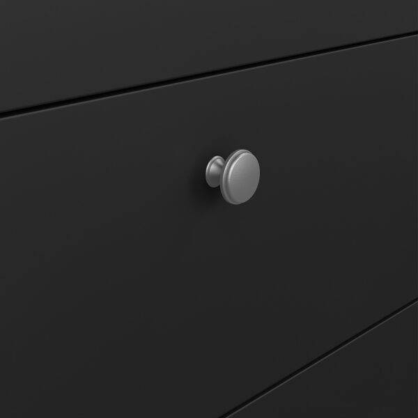 Madrid Sideboard 2 Doors 3 Drawers in Matt Black - Image 8