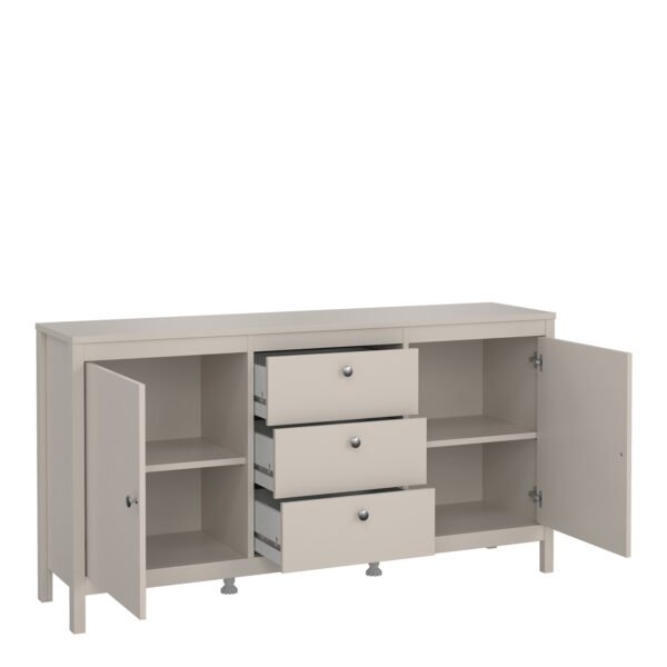 Madrid Sideboard 2 Doors + 3 Drawers in Cashmere - Image 6
