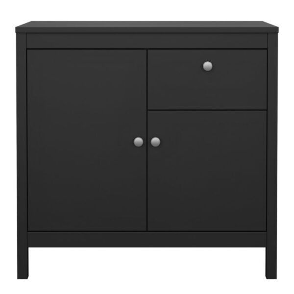 Madrid Sideboard 2 Doors 1 Drawer in Matt Black - Image 6