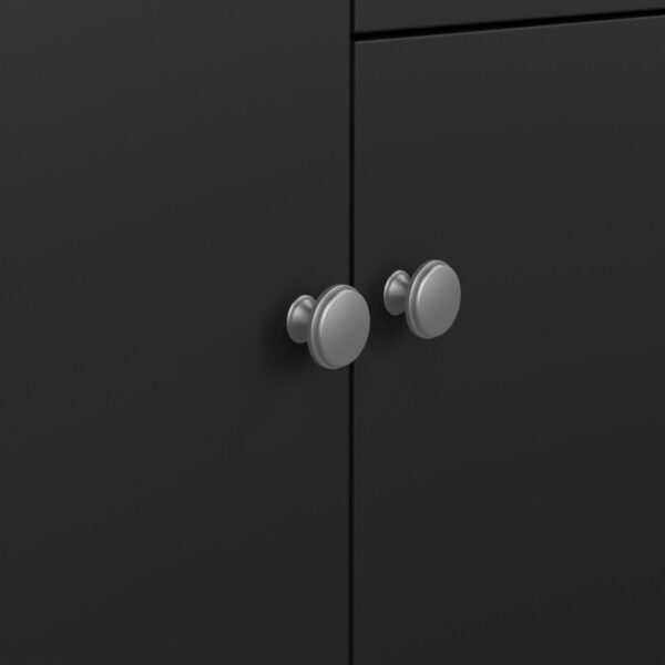 Madrid Sideboard 2 Doors 1 Drawer in Matt Black - Image 10