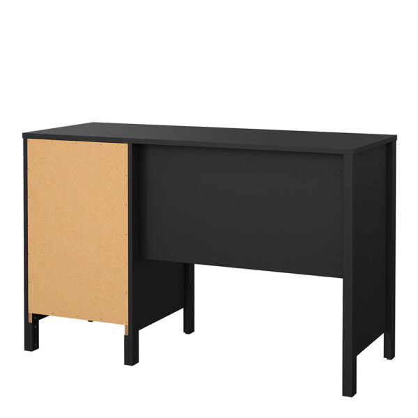 Madrid Desk 3 Drawers Matt Black - Image 5