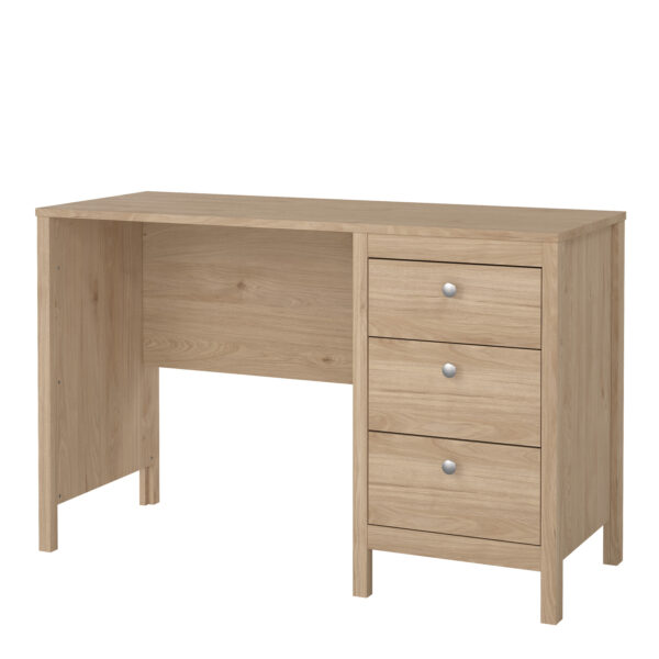 Madrid Desk 3 Drawers in Jackson Hickory Oak - Image 4
