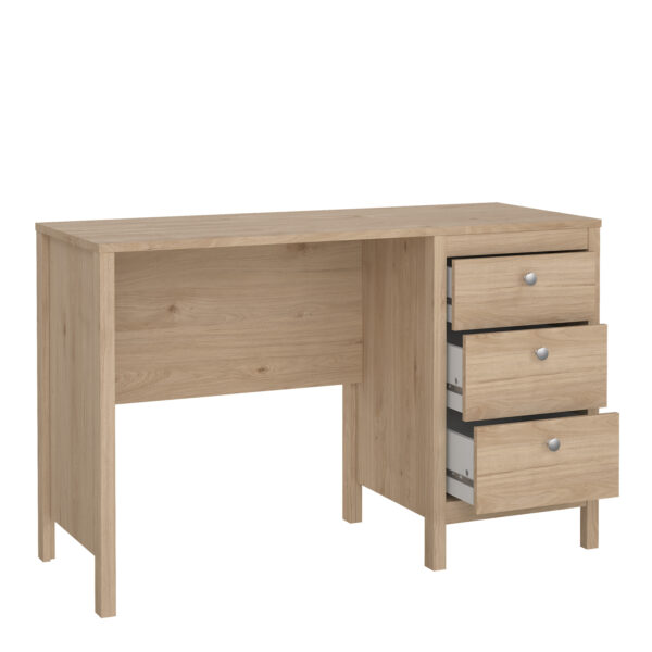 Madrid Desk 3 Drawers in Jackson Hickory Oak - Image 6