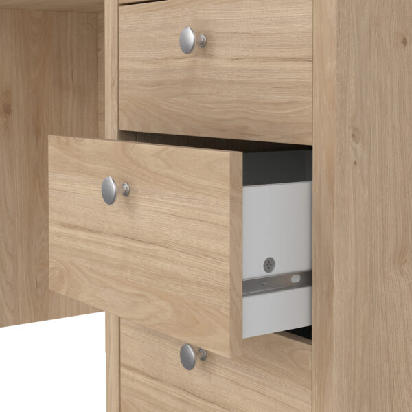 Madrid Desk 3 Drawers in Jackson Hickory Oak - Image 9