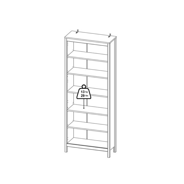 Madrid Bookcase in Black - Image 11