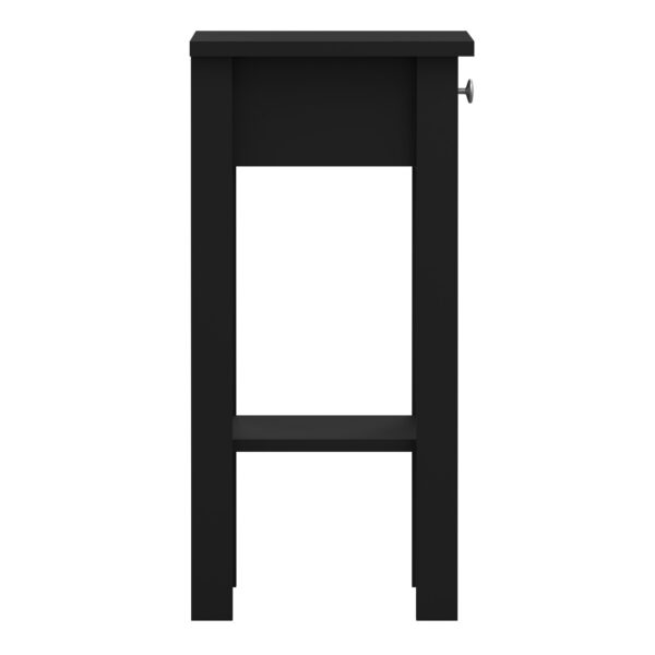Madrid Bedside Table with 1 Drawer in Matt Black - Image 5
