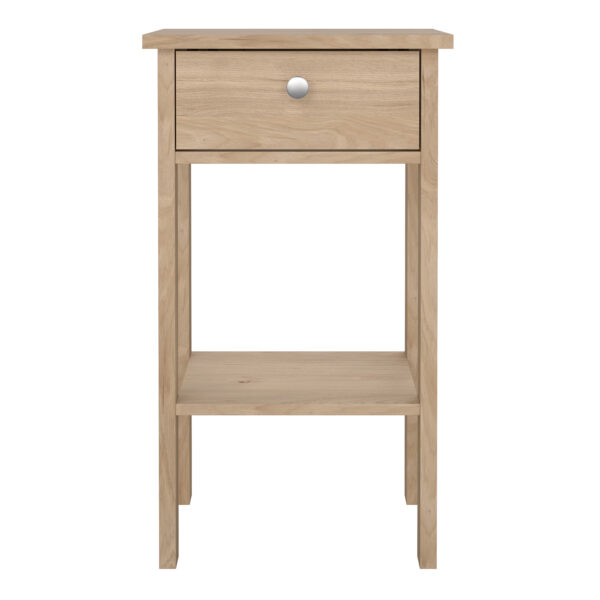 Madrid Bedside Table with 1 Drawers in Jackson Hickory Oak - Image 2