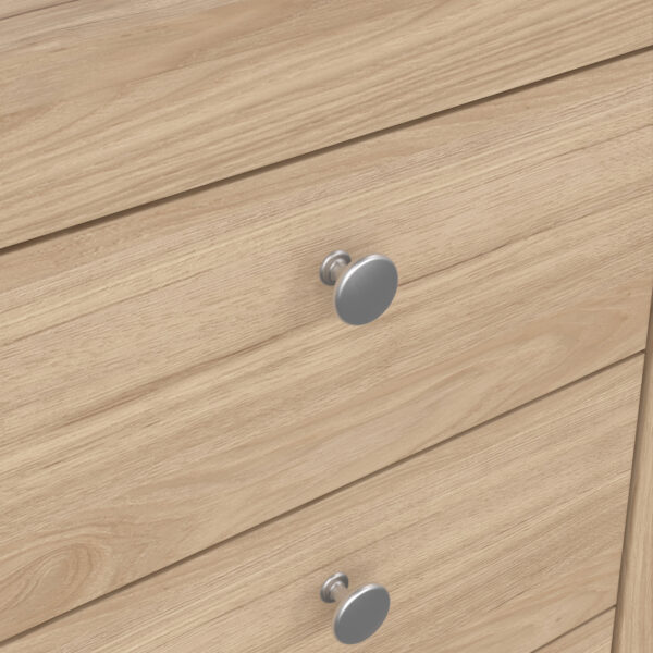 Madrid Bedside Table 3 Drawers in Jackson Hickory Oak - Image 8
