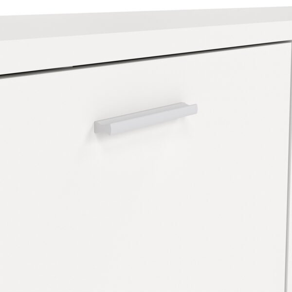 Media TV Unit with 2 Doors 1 Drawer in White - Image 7