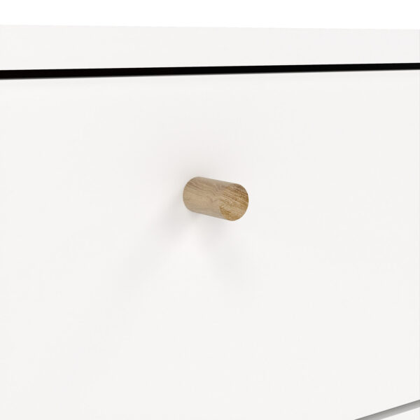 Cumbria Nightstand 1 Door + 1 Drawer White - Image 8