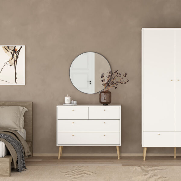 Cumbria Chest 2 + 2 Drawers White - Image 6