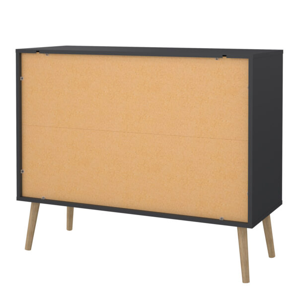 Cumbria Chest 2 + 2 Drawers Dark Grey - Image 4