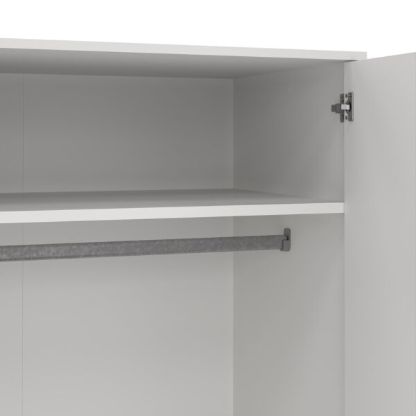 Cumbria Wardrobe with 2 Doors + 2 Drawers White - Image 11