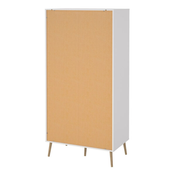 Cumbria Wardrobe with 2 Doors + 2 Drawers White - Image 4