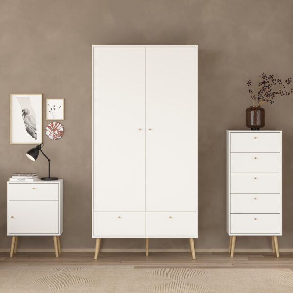 Cumbria Chest 5 Drawers White - Image 6