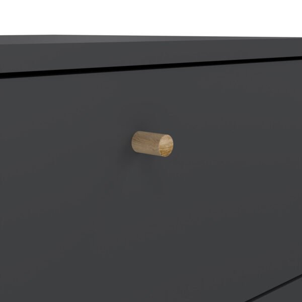 Cumbria Chest 5 Drawers Dark Grey - Image 8