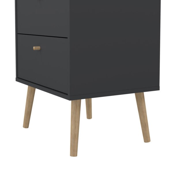 Cumbria Chest 5 Drawers Dark Grey - Image 9