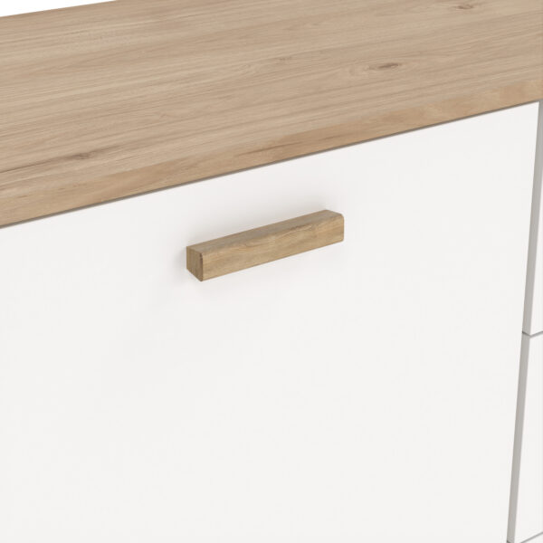 Ikast Sideboard 2 Doors + 3 Drawers in Jackson Hickory and White - Image 9