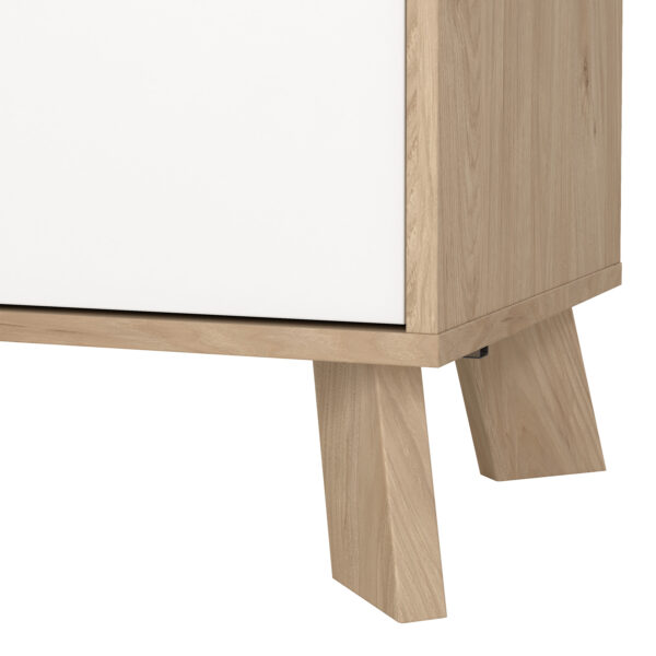 Ikast Sideboard 2 Doors + 1 Drawer in Jackson Hickory and White - Image 10