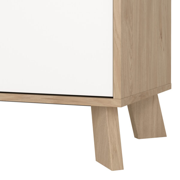 Ikast China Cabinet 2 Doors in Jackson Hickory and White - Image 10