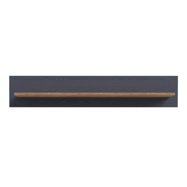 Bohol 160cm Wall Shelf in Riviera Oak/Navy - Image 3