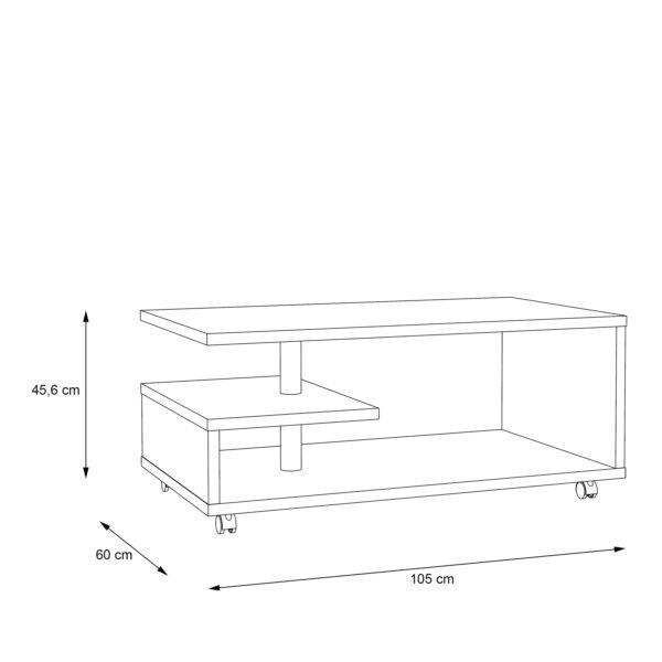 Bailey Coffee Table in Sonoma Oak - Image 5