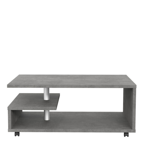 Bailey Coffee Table in Concrete Optic Dark Grey - Image 3
