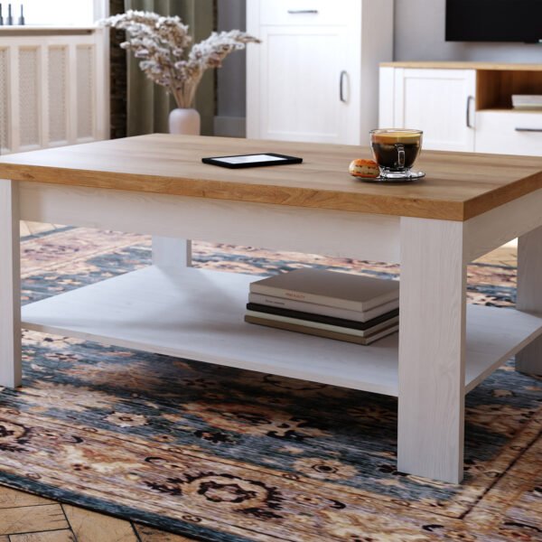 Bohol Coffee Table in Riviera Oak/White - Image 5
