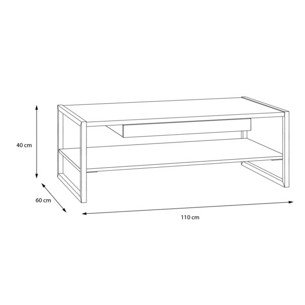 High Rock Coffee Table in Riviera Oak - Image 9