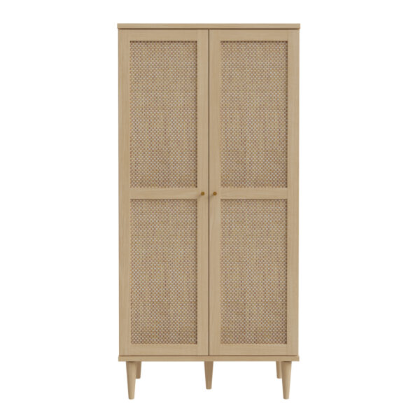 Calasetta 2 Door Display Cabinet in Rattan - Image 2