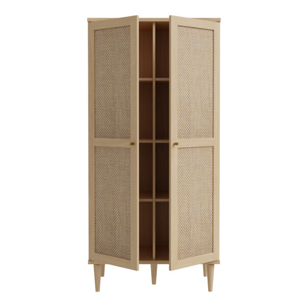 Calasetta 2 Door Display Cabinet in Rattan - Image 6