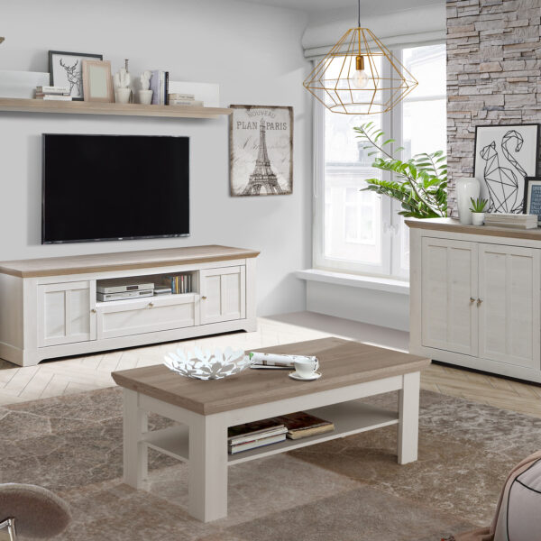 Illopa Coffee Table in Oak Nelson/Snowy Oak - Image 2