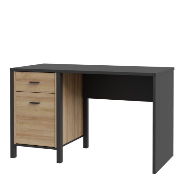 High Rock Desk in Matt Black/Riviera Oak - Image 4