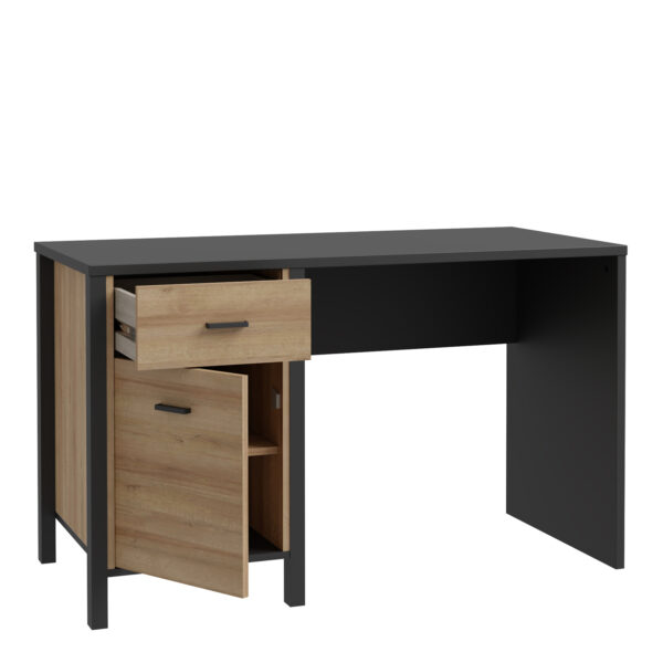 High Rock Desk in Matt Black/Riviera Oak - Image 5