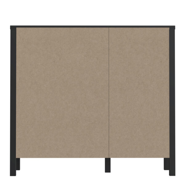 High Rock Storage/Display Chest in Matt Black/Riviera Oak - Image 6
