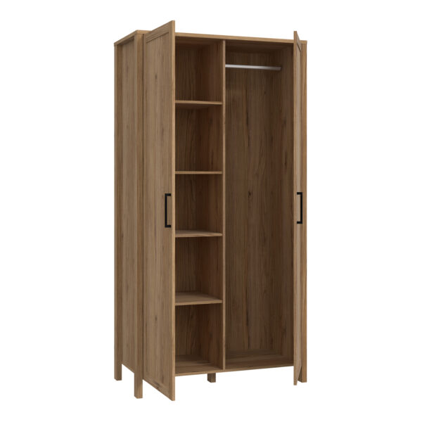 Malte Brun Hallway Wardrobe in Waterford Oak - Image 3