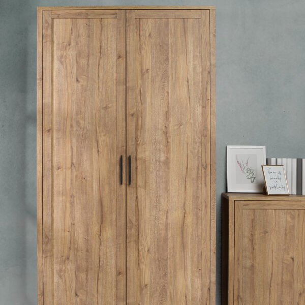 Malte Brun Hallway Wardrobe in Waterford Oak - Image 6