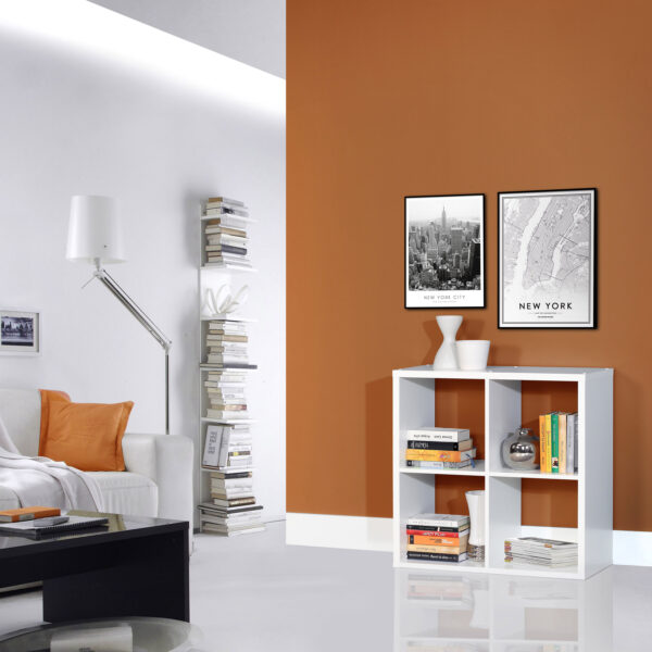 Mauro 2x2 Storage Unit in Matt White - Image 4