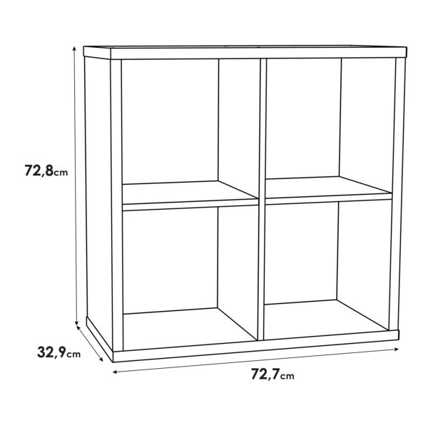 Mauro 2x2 Storage Unit in Sonoma Oak - Image 5