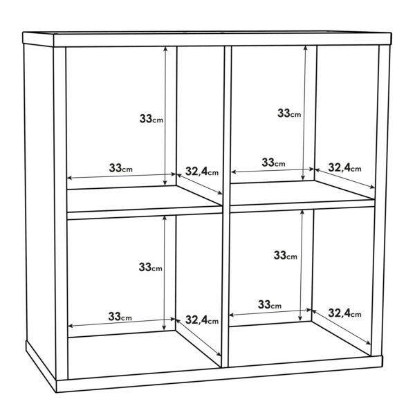 Mauro 2x2 Storage Unit in Sonoma Oak - Image 6